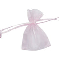 Bustina in organza rosa, confezione da 10, 5x7,5 cm (kit da 10)