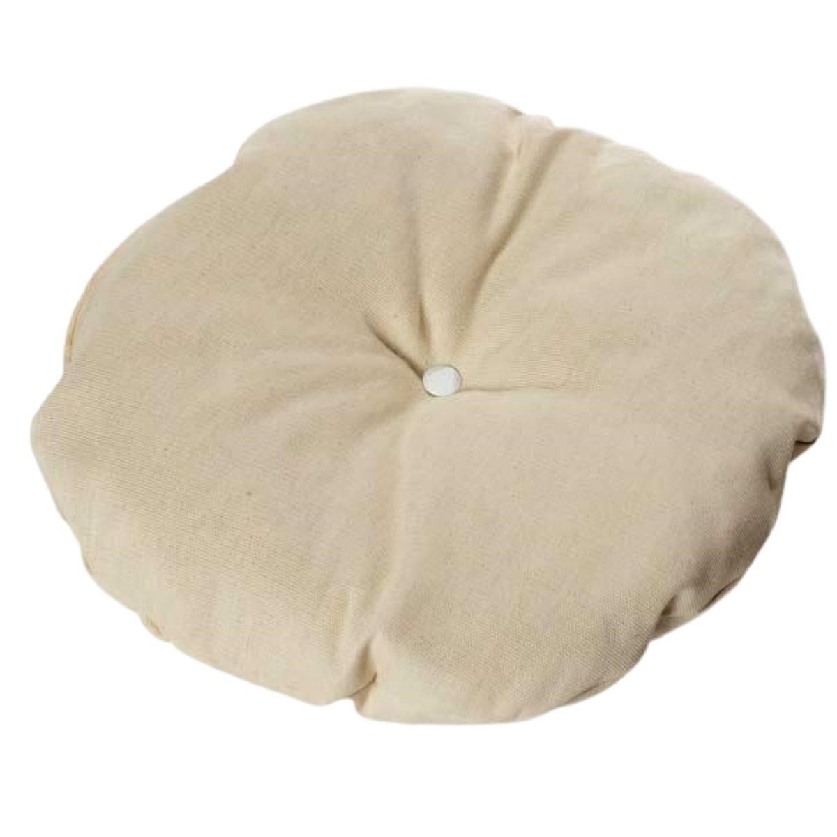 Cuscino rotondo ecrù, Ø44 cm