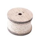 Rocchetto di merletto beige, set di 4, 2,5 cm x 3 m (kit da 3)