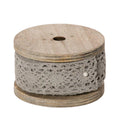 Rocchetto di merletto grigio, set di 4, 3x3 mt (kit da 3)