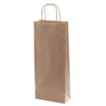 Shopper in carta avana, 16x39 cm, set da 25