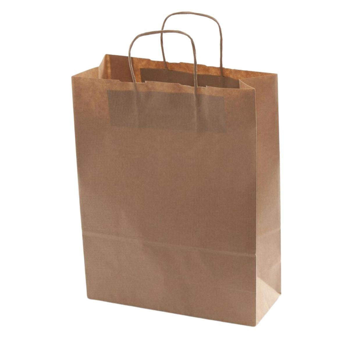 Shopper in carta avana 32x41 cm, confezione da 25