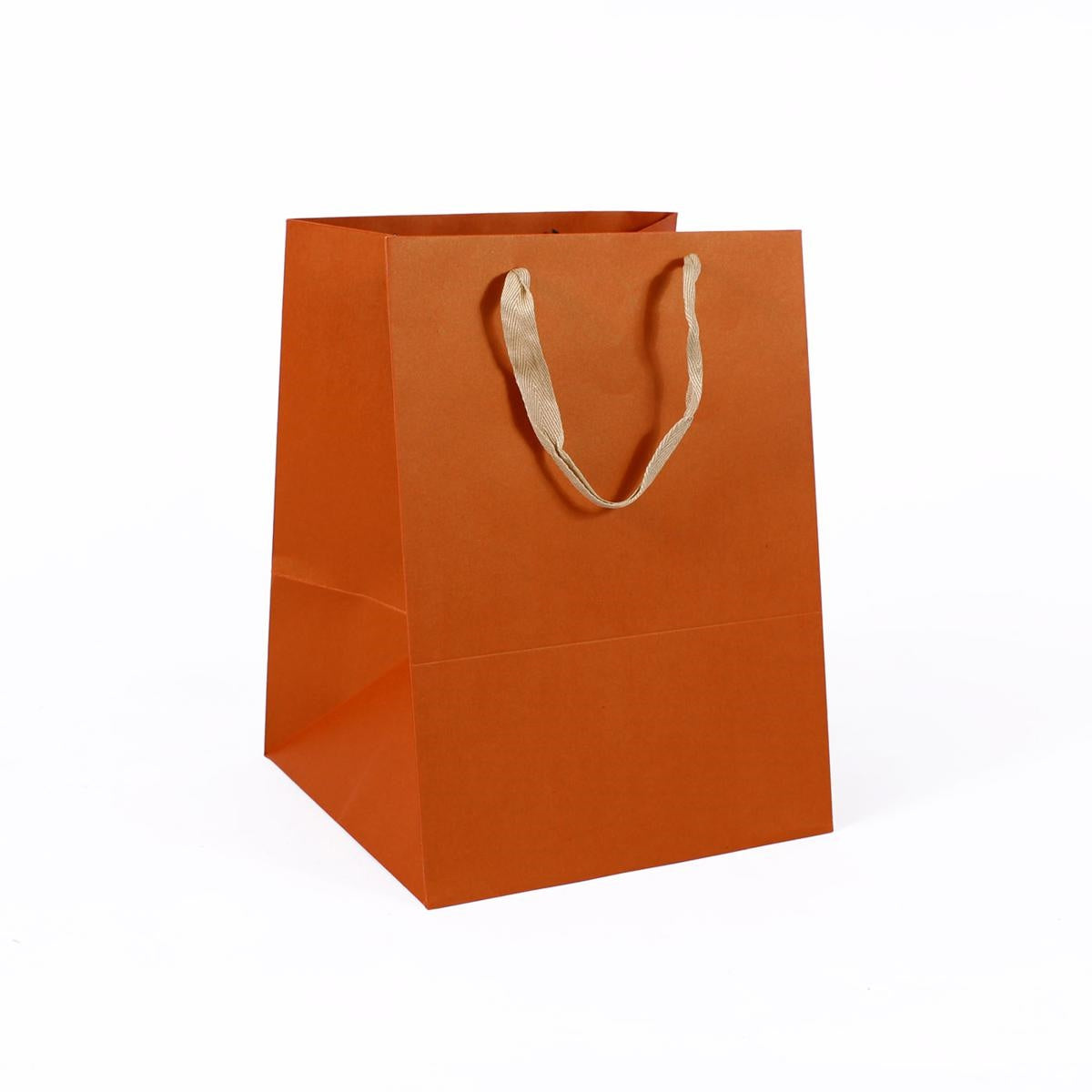 Shopper per panettone in carta rossa, 26x26H35 cm, confezione da 10