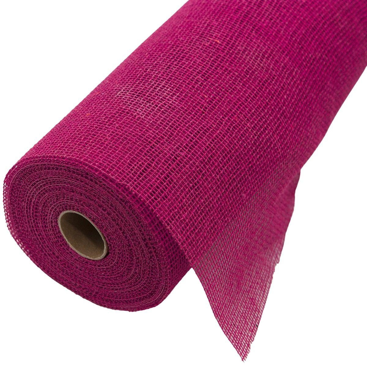 Bobina in juta fucsia, 50 cm x 10,9 m