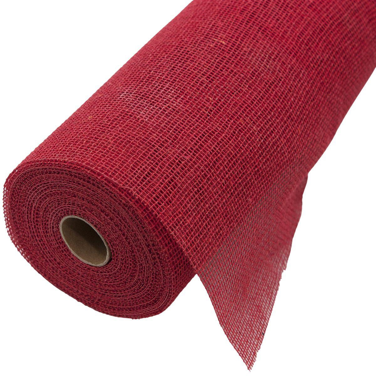 Bobina in juta rossa, 50 cm x 10,9 m