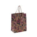 Shopper floreale di carta, 18x10x23 cm, confezione da 10