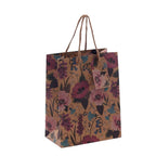 Shopper floreale di carta, 26x12H32 cm, confezione da 10