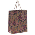 Shopper floreale in carta, 33x12,7x45,7 cm, confezione da 10