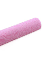 Bobina in tessuto non tessuto rosa stampa rose, 54 cm x 4,5 m (kit da 5)