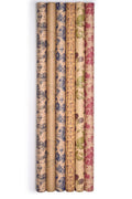 Carta regalo in rotolino fantasia vimini, 70 cm x 2 mt (kit da 10)