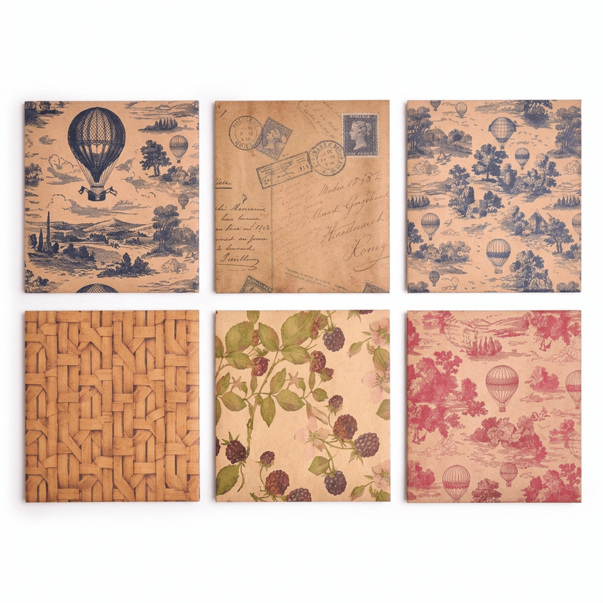 Carta regalo in rotolino fantasia vimini, 70 cm x 2 mt (kit da 10)