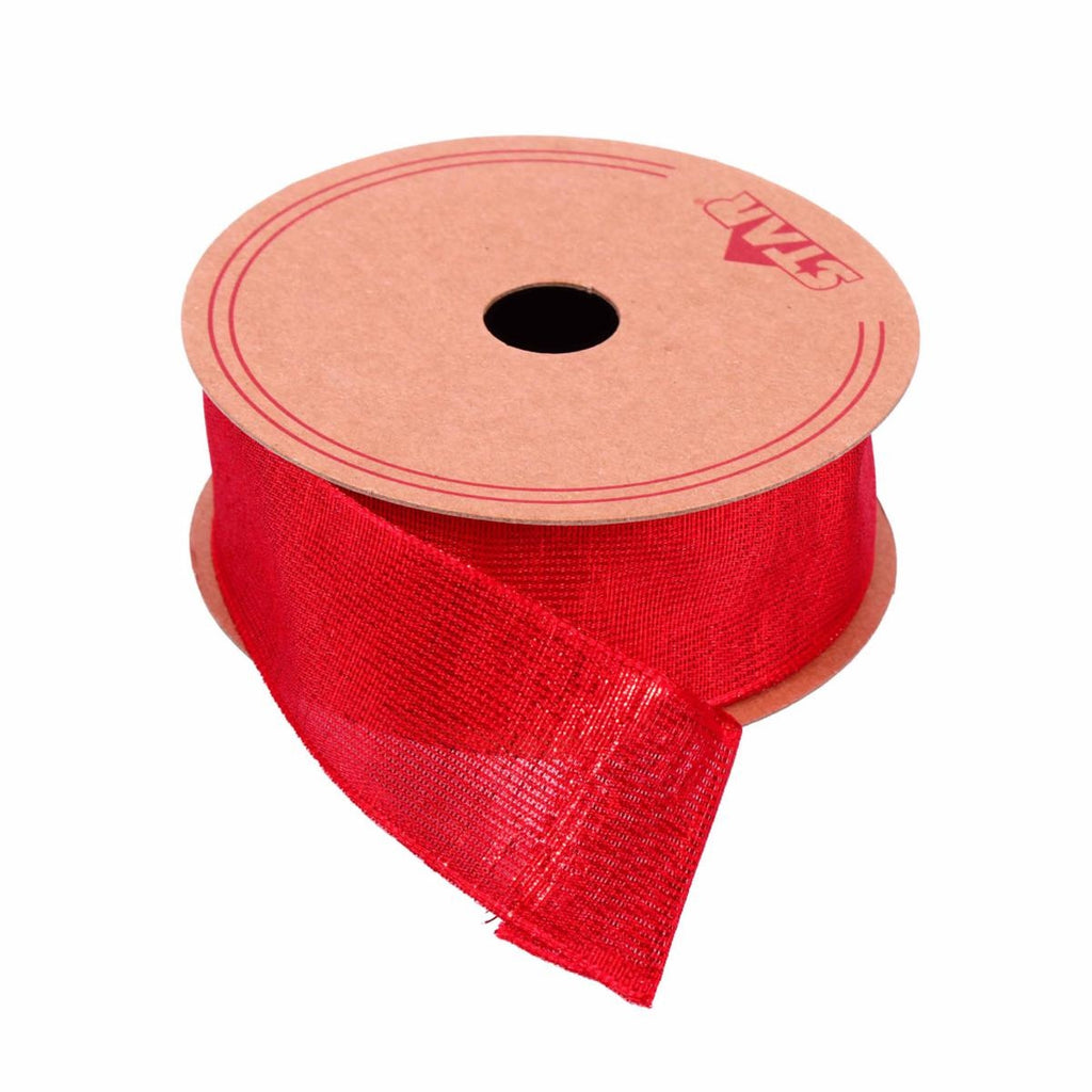 Nastro animato rosso brillante, rondella 38 mm x 10 m (kit da 3)
