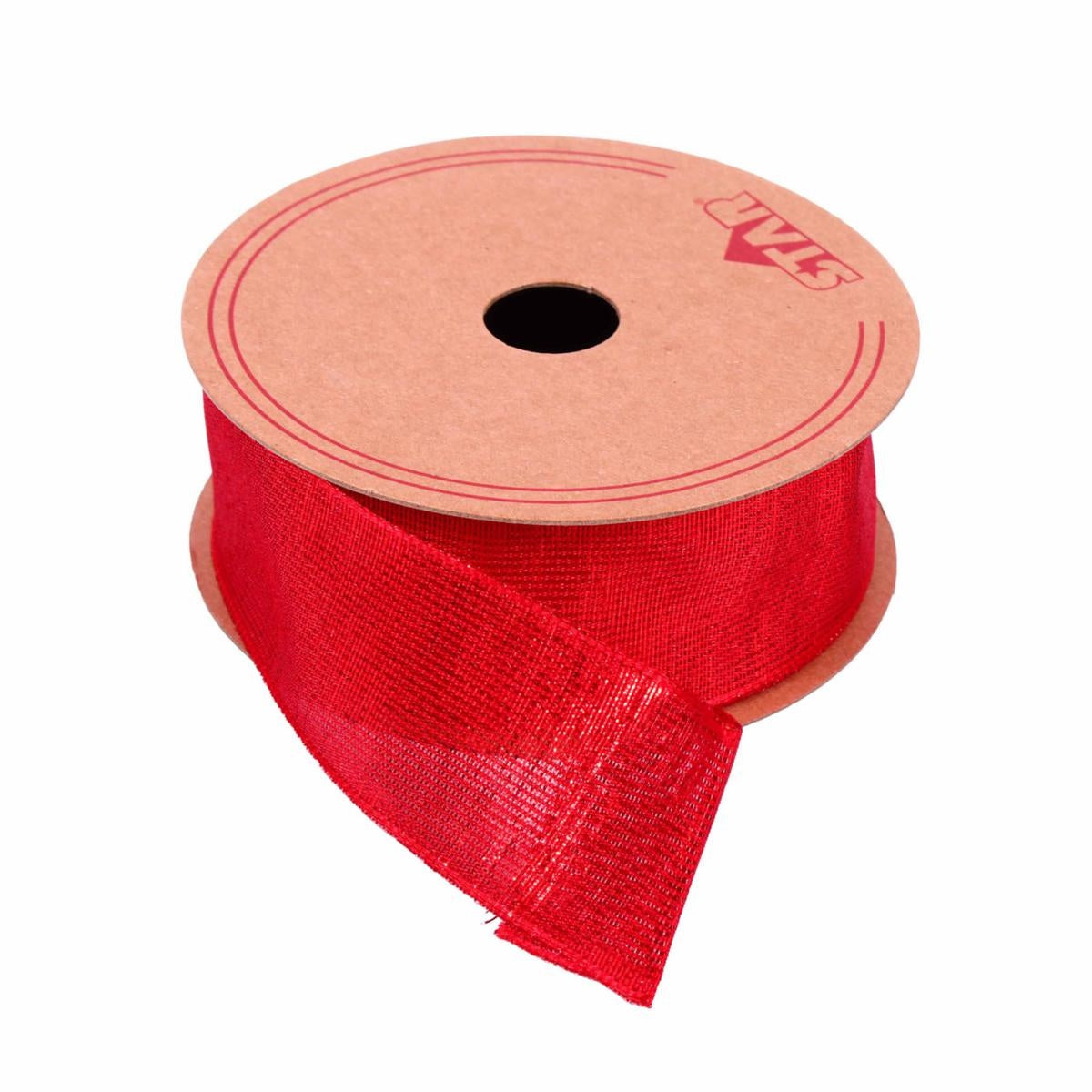Nastro animato rosso brillante, rondella 38 mm x 10 m (kit da 3)