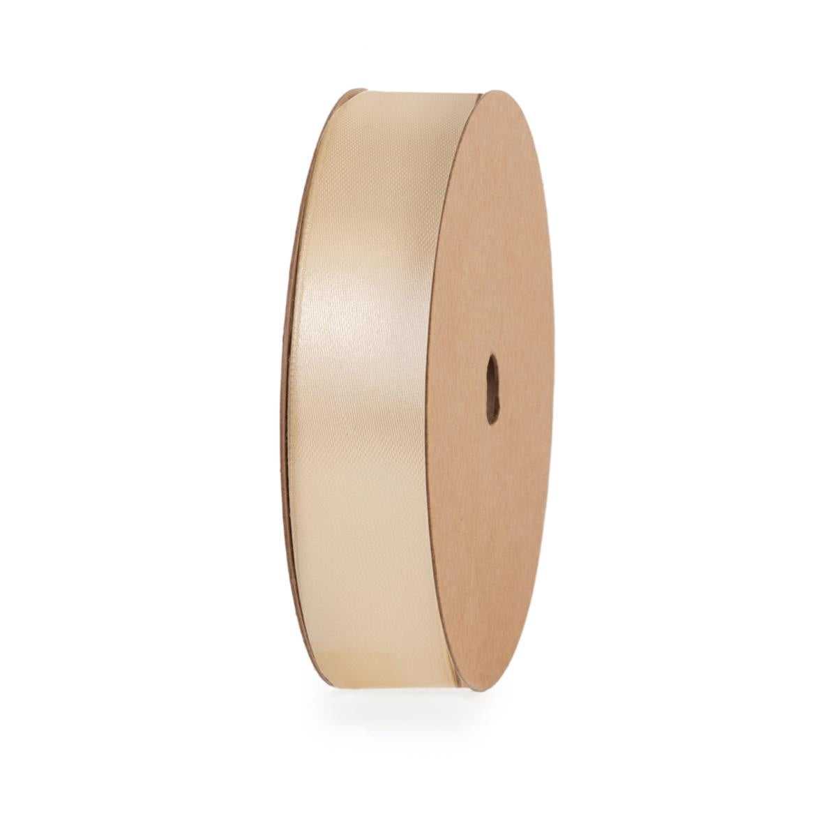 Nastro in satin champagne, 25 mm x 50 m (kit da 5)