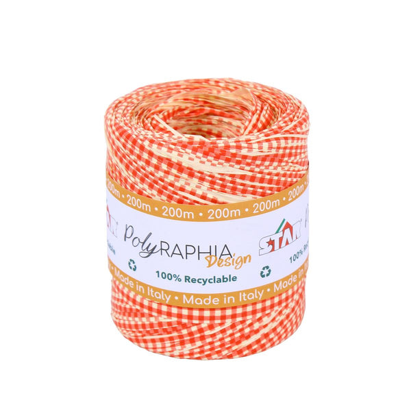 Polyraphia a quadretti rossi, 15 mm x 200 mt