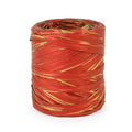 Rocchetto di polyraphia rosso e oro, 15 mm x 200 mt (kit da 3)