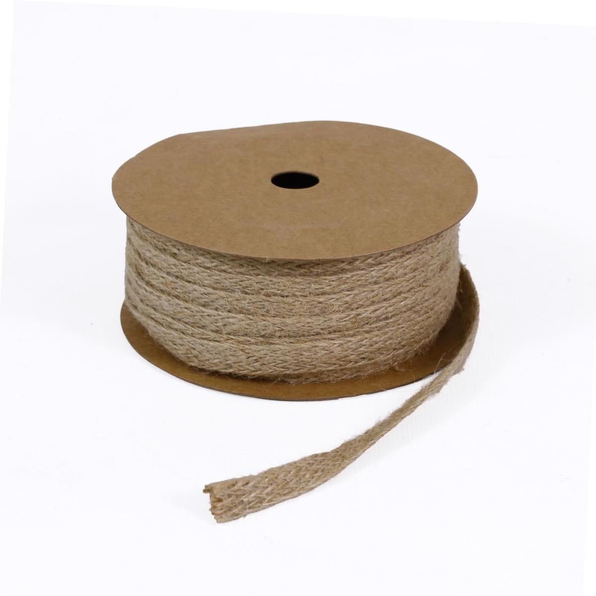 Nastrino in juta ecrù Folk Ribbon, 10 mm x 10 m (kit da 5)