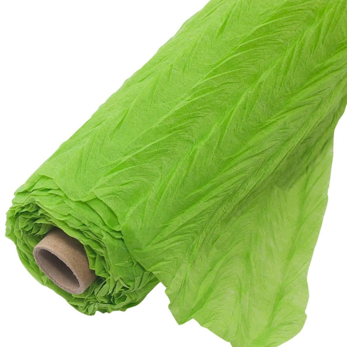 Bobina di tessuto non tessuto a onde verde mela, 50x4,5 mt (kit da 5)
