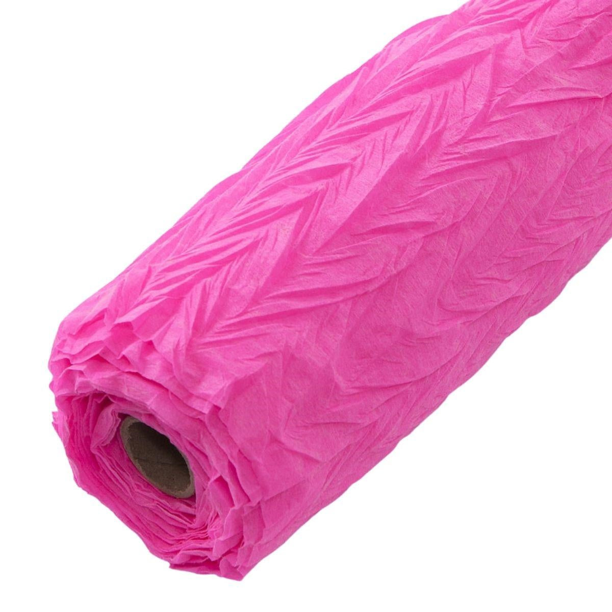Bobina fucsia in tessuto non tessuto a onde, 50 cm x 4,5 m (kit da 5)
