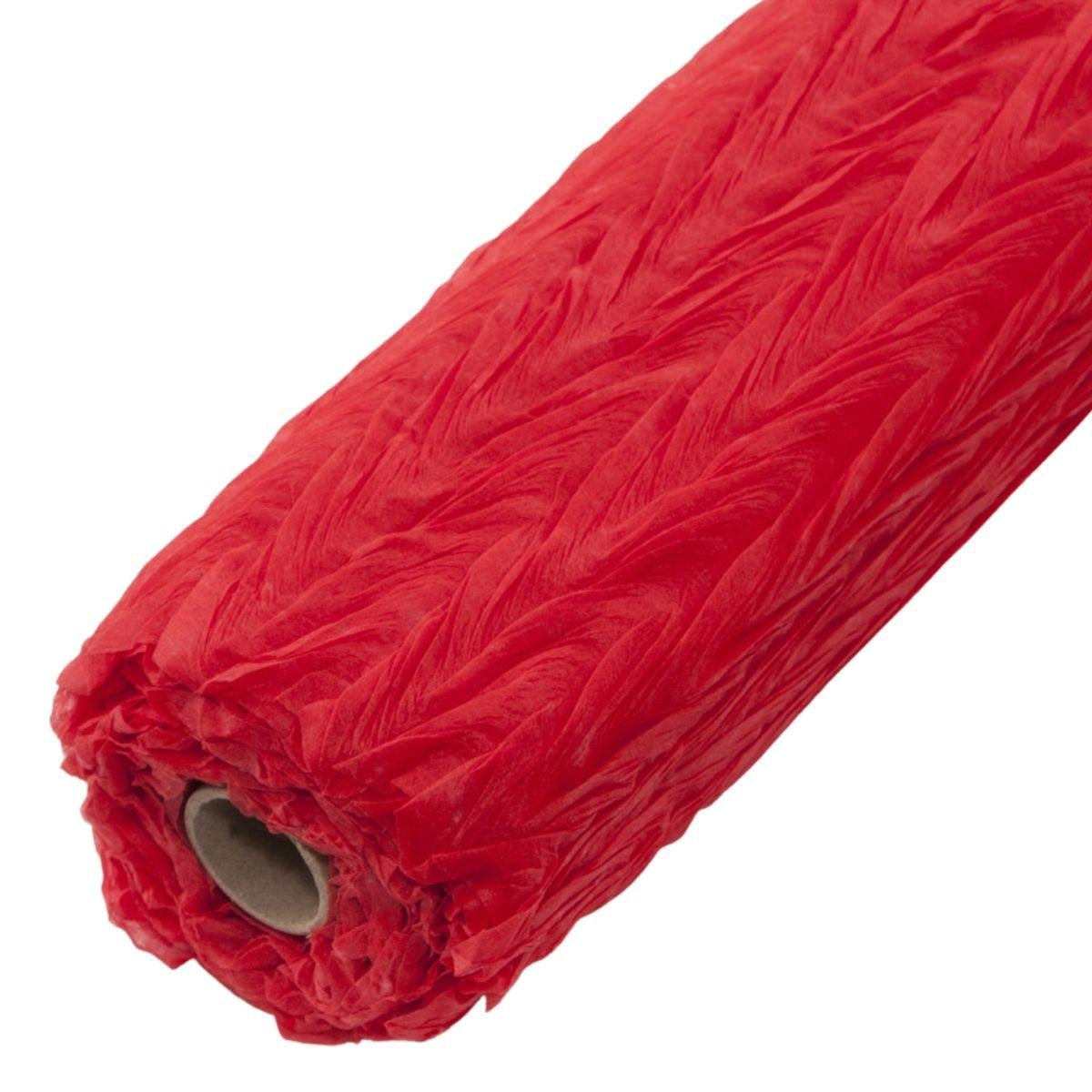 Bobina rossa in tessuto non tessuto a onde, 50 cm x 4,5 m (kit da 5)