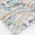 Fogli di carta da regalo fantasia azzurra, 70x100 cm, set da 25