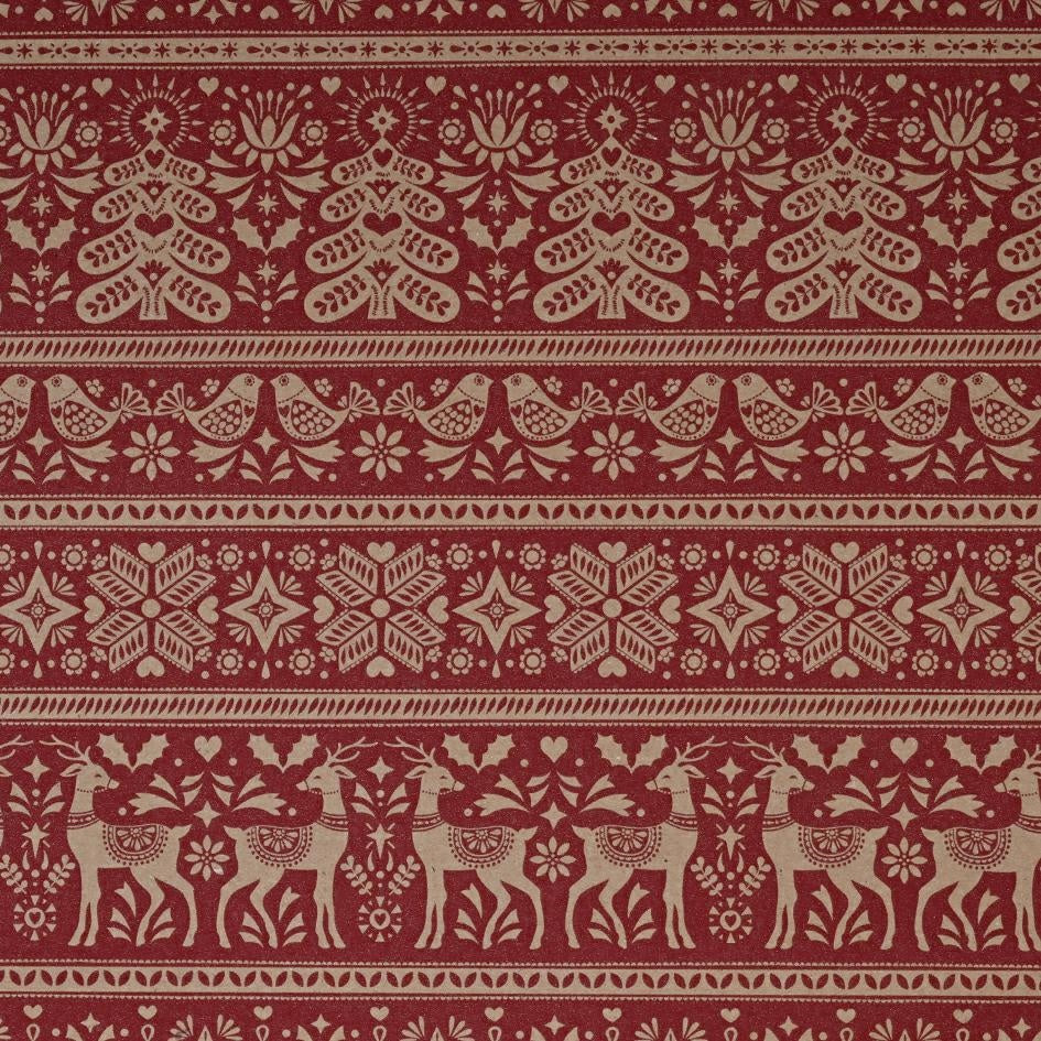 Fogli di carta regalo Scandi Xmas 70x100 cm, 70 gr, confezione da 25