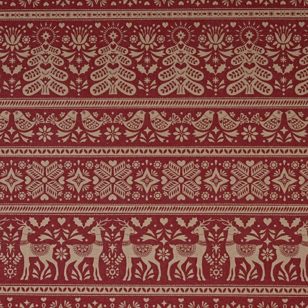 Fogli di carta regalo Scandi Xmas 70x100 cm, 70 gr, confezione da 25
