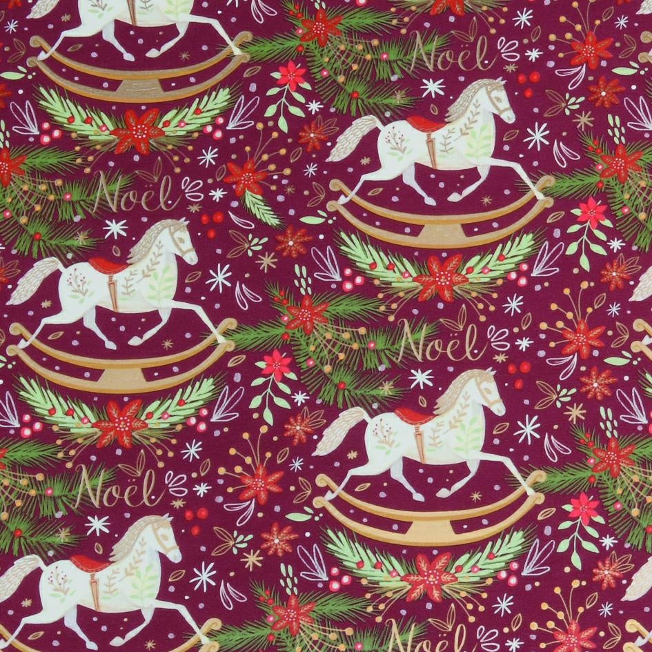 Foglio di carta regalo Rocking Horse 70x100 cm da 80 g, 25 per confezione