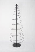 Decorazione albero a spirale in metallo nero, 40x40H125 cm