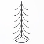 Decorazione albero stilizzato in metallo nero, 53X52H120 cm