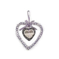 Decorazione da appendere cuore vimini, 25x25x2,5 cm