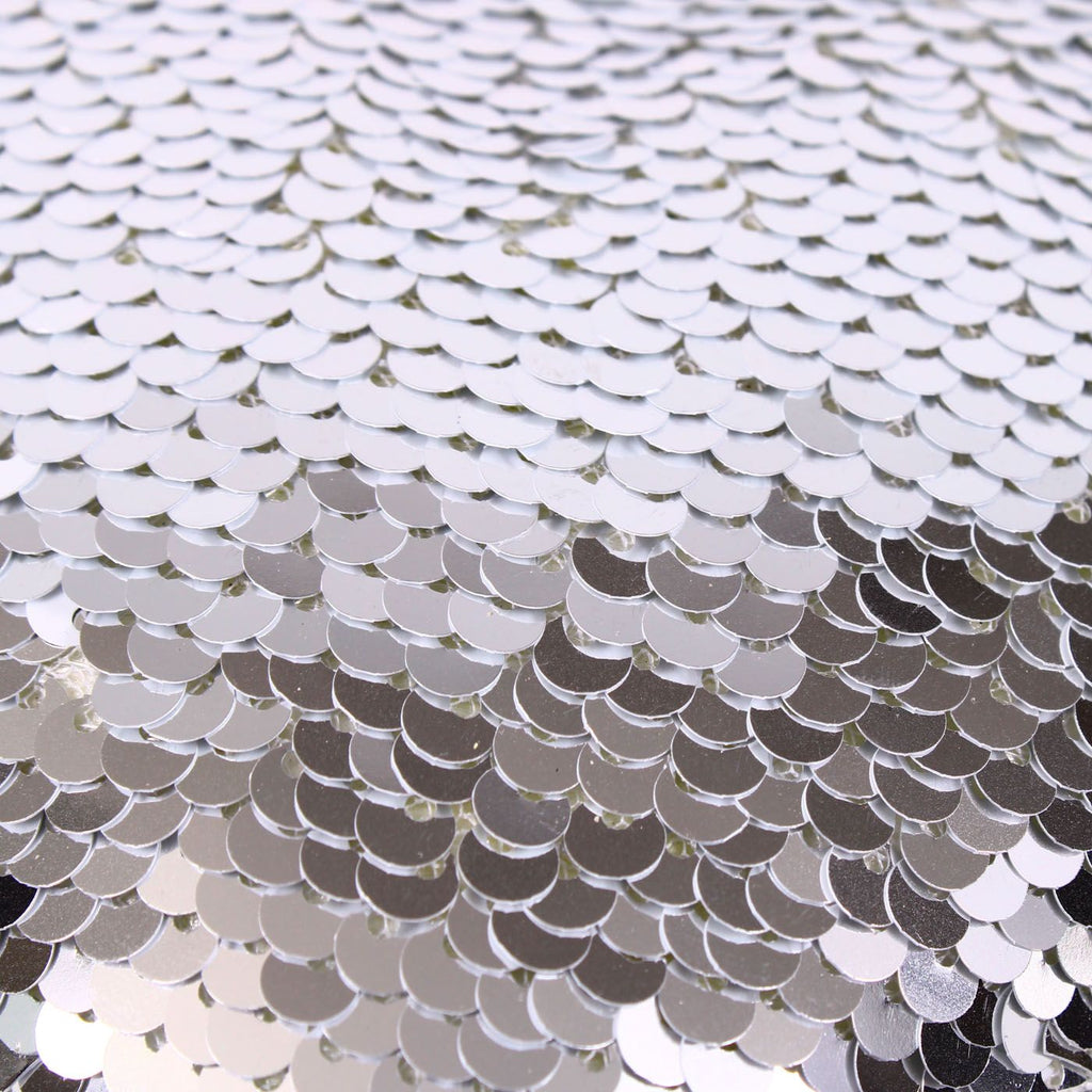Decorazione natalizia a cuore con paillette argento, 13x4x13 cm (kit da 10)