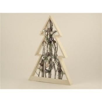 Decorazione natalizia a cornice con albero