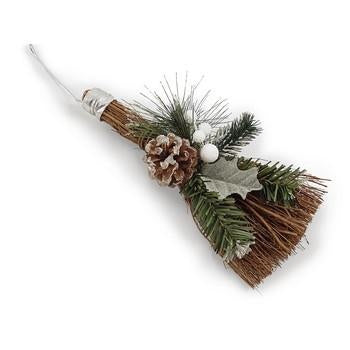 Decorazione natalizia scopino (kit da 10)
