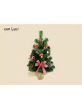 Decorazione natalizia albero con luci