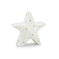 Decorazione natalizia stella in ceramica con luci led, 21x6x19 cm (kit da 3)