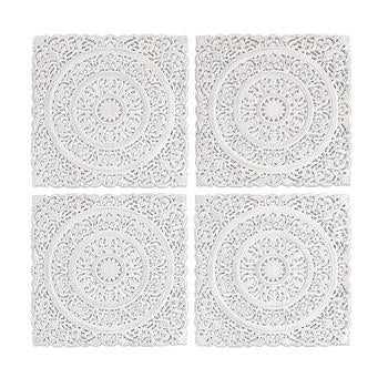 Decorazioni da appendere in legno, set di 4