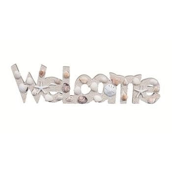 Decorativo D'app welcome sabbia e conc, 38x2,5x10 cm