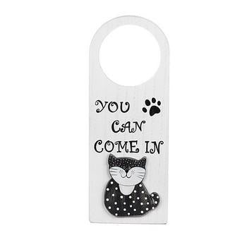 Cartello per porta You come in, 10x1H26 cm (kit da 10)