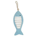 Decorazione pesce azzurro da appendere, 8x1x22 cm (kit da 10)