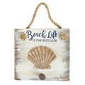 Decorazione da appendere a conchiglia, 15x4H15 cm (kit da 10)