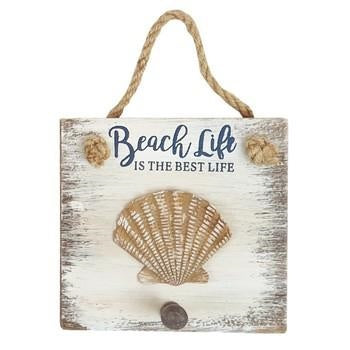 Decorazione da appendere a conchiglia, 15x4H15 cm (kit da 10)