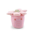 Fermaporta a fiore in tessuto rosa (kit da 3)