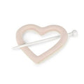 Fermatenda a cuore beige (kit da 10)