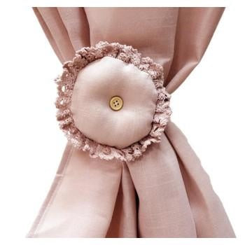 Fermatenda tondo rosa, 11x11 cm (kit da 10)