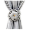 Fermatenda a fiore grigio, 11x11 cm (kit da 10)