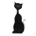 Gatto decorativo in legno nero (kit da 3)
