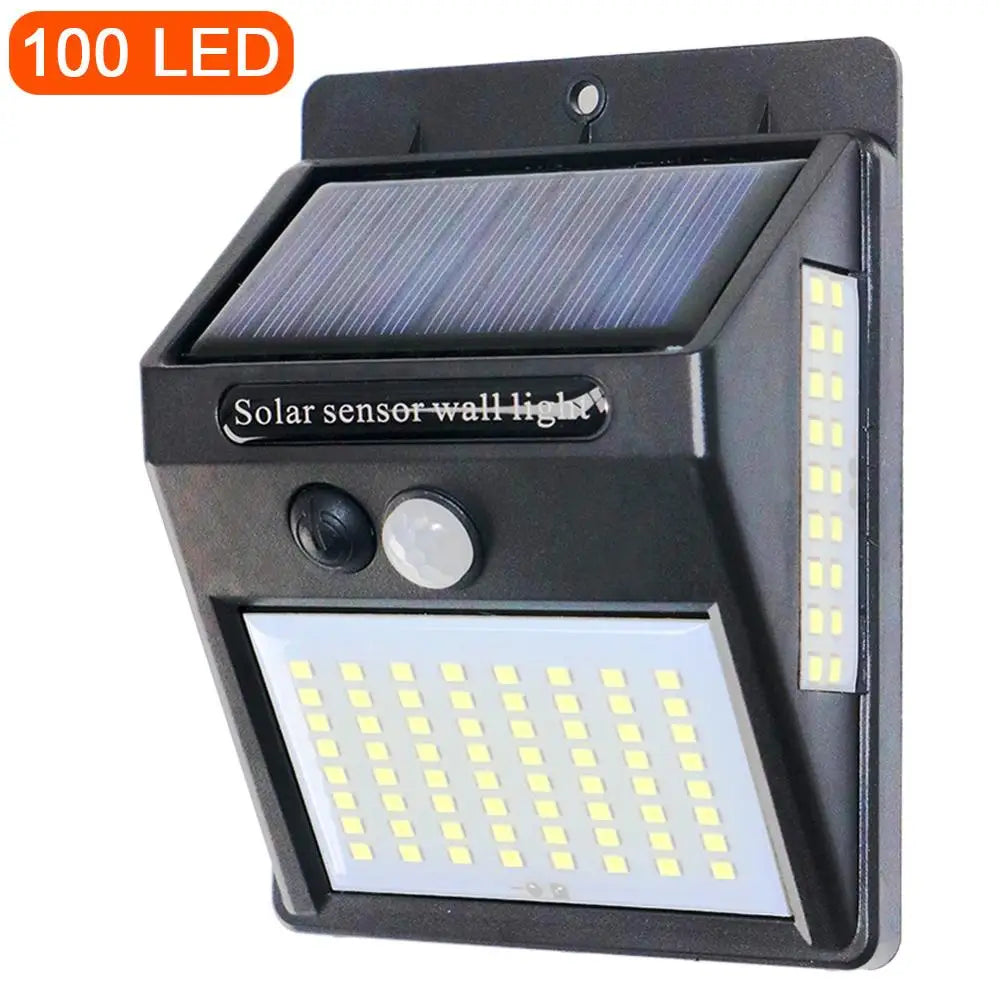 Lampada solare da esterno con sensore di movimento, 100 LED