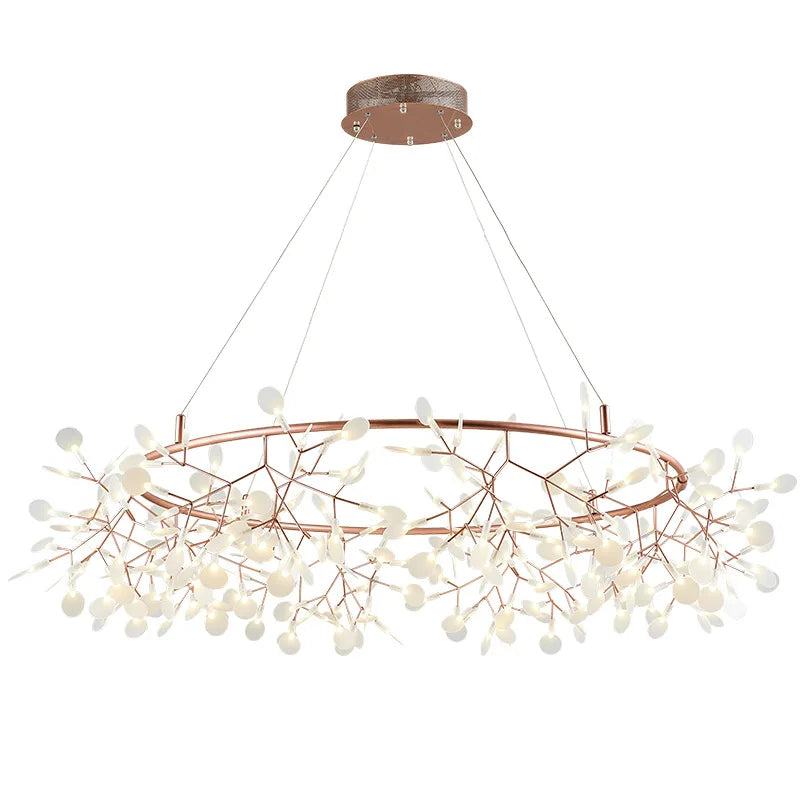 Lampadario a rami stile firefly, da 50 a 100 cm, 4 finiture – dettaglio 4