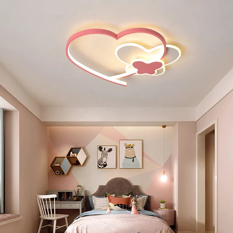 Lampadario a cuore per ragazza bambini ragazzi lampada da camera per bambini plafoniere nordiche per interni – foto 4
